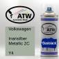 Preview: Volkswagen, Inarisilber Metallic 2C, Y4: 400ml Sprühdose, von ATW Autoteile West.